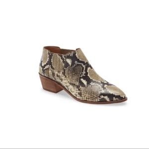 Madewell Sonia Lthr Snakeskin Printed Chelsea Boot